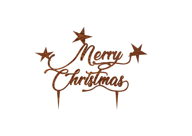 Merry Christmas Garden Stake