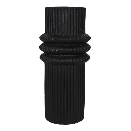 Bale Magnesium Black Vase Large