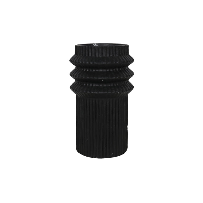 Bale Magnesium Black Vase Medium