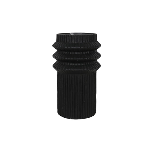 Bale Magnesium Black Vase Medium