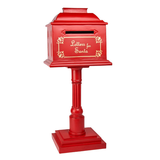 Red Metal Vintage Mailbox