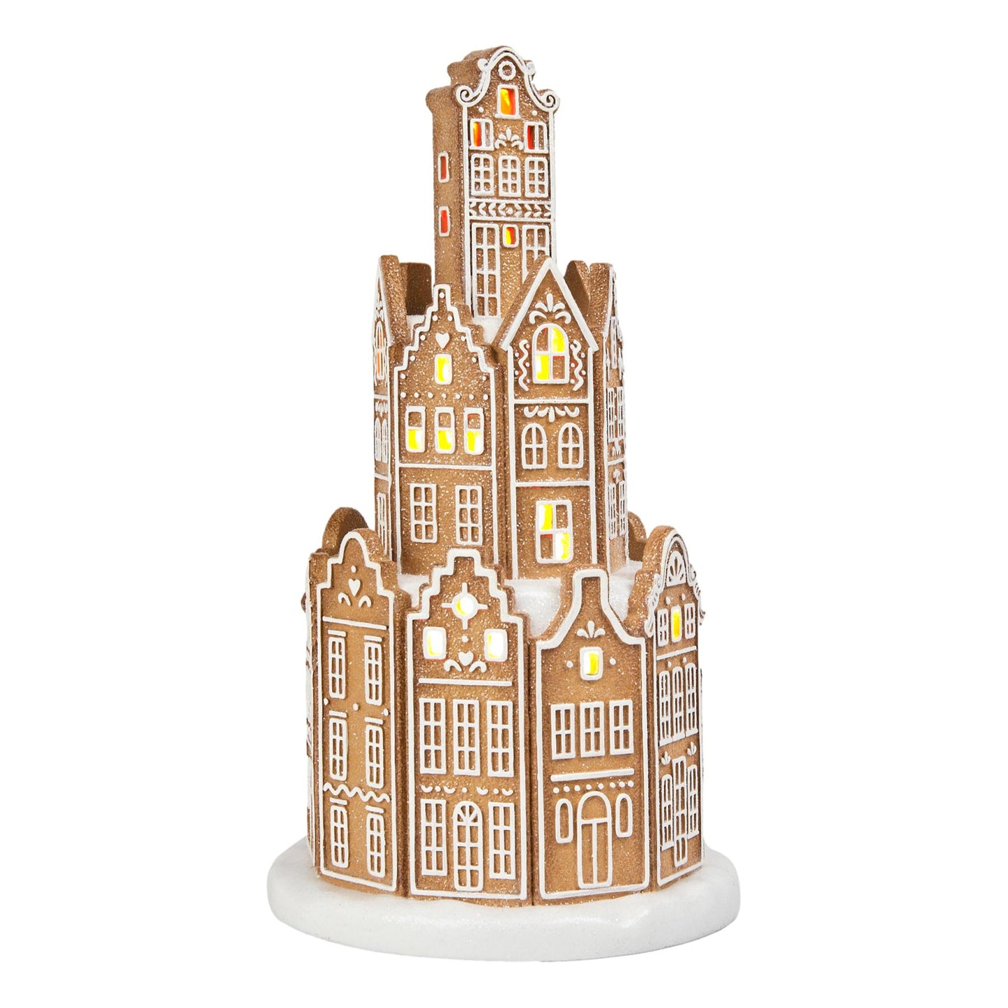 Round Gingerbread Village  37cm