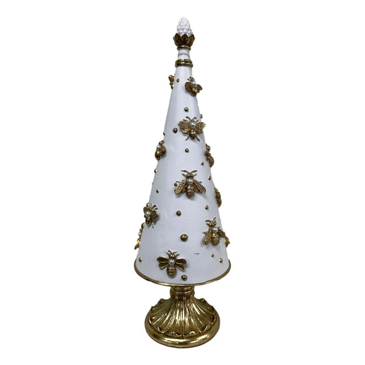 White Bee Christmas Tree