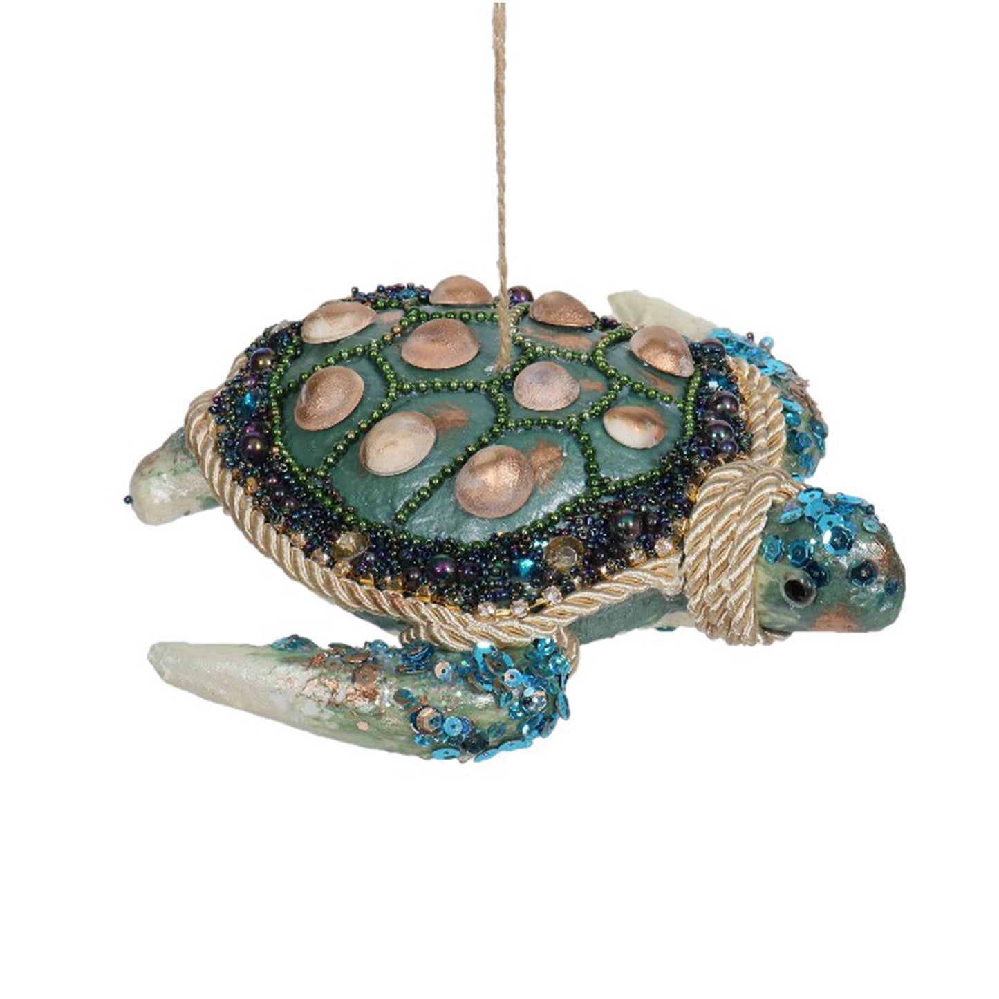 Aqua Shell Turtle Decoration