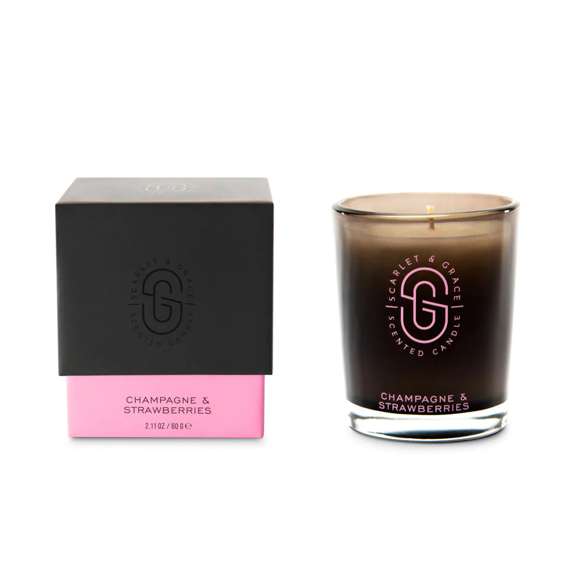 Champagne and Strawberries 60gm Candle