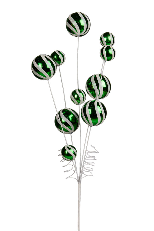 Spray Green Baubles