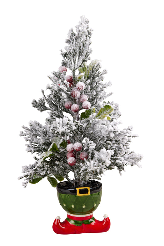 Mini Christmas Tree in Elf Pot