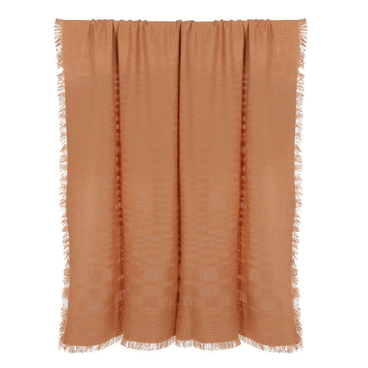 Peta Cotton Throw Terracotta