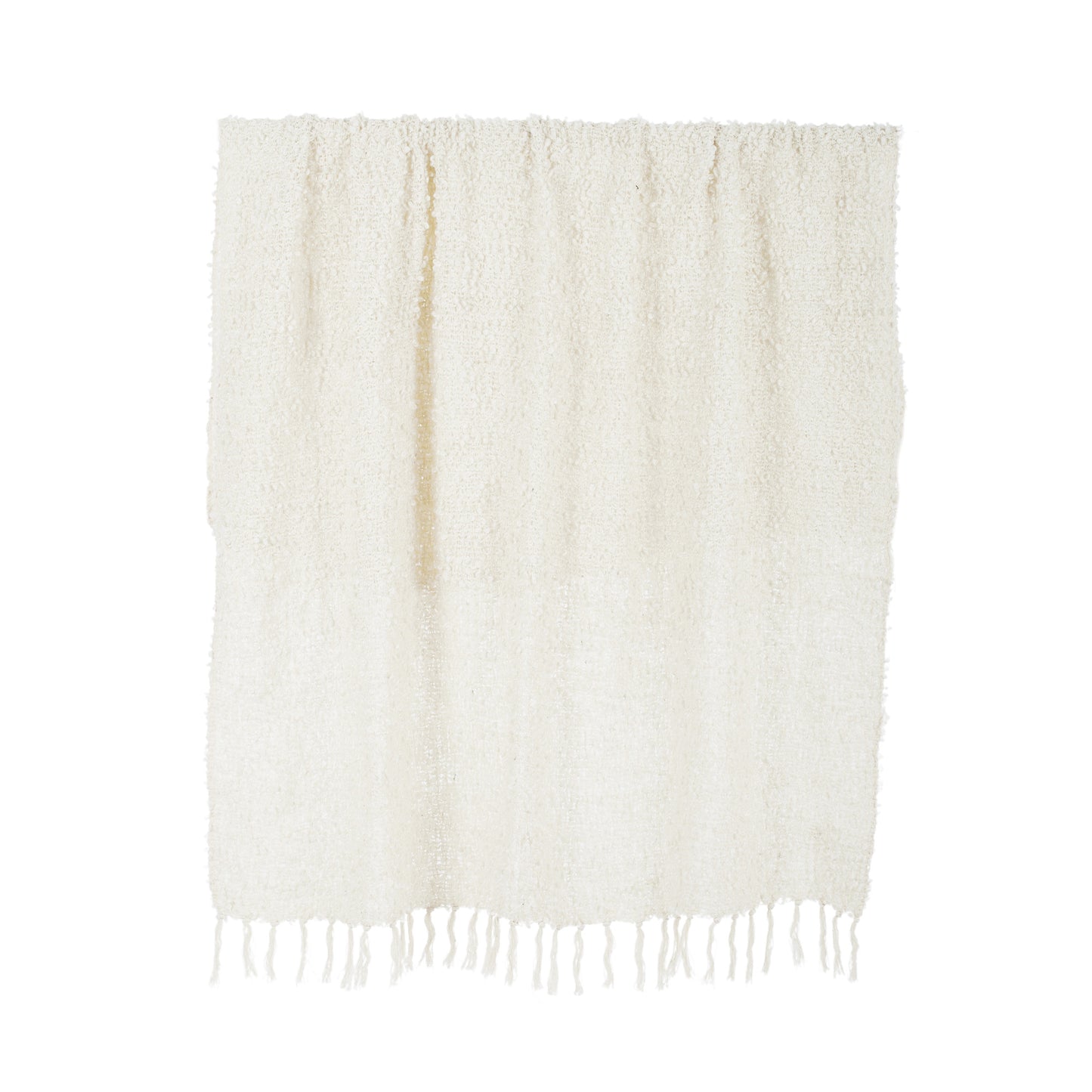 Bethany Cotton Blend Throw Ivory