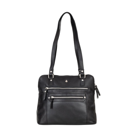 Arden Leather Tote Classic Black