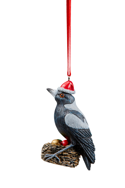 Magpie Christmas Decoration 8.5cm