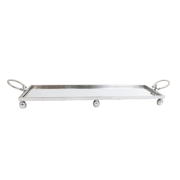 Dover Iron Silver Mirror Tray Rectangle