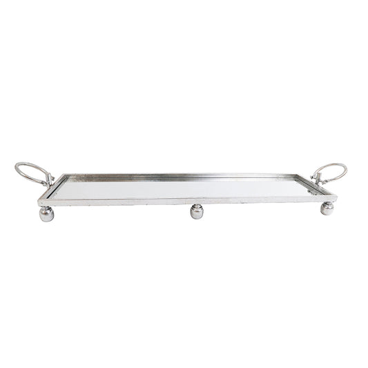 Dover Iron Silver Mirror Tray Rectangle