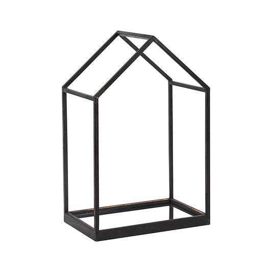 Darwin Iron Black Mirror Tray House Lge