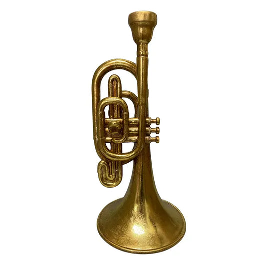 Antique Gold Trumpet Taper Holder