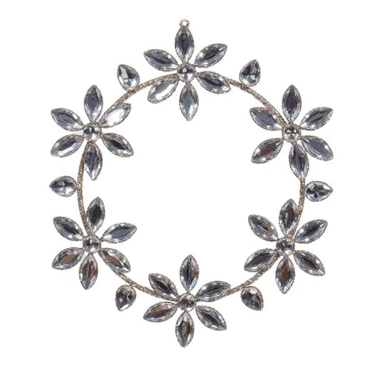 Champagne Silver Flower Wreath