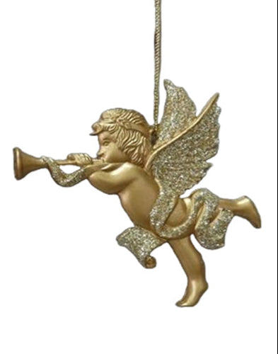 Gold Hanging Cherub 2