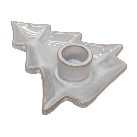 Ceramic Fawn Tree Candledish