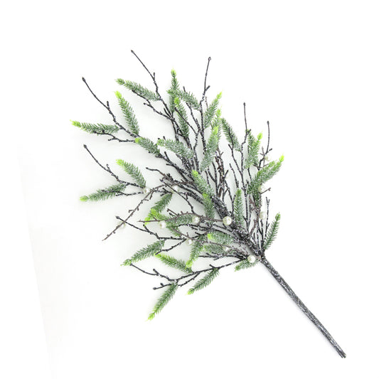 Ice Pine with Pearl Spray Green Silver