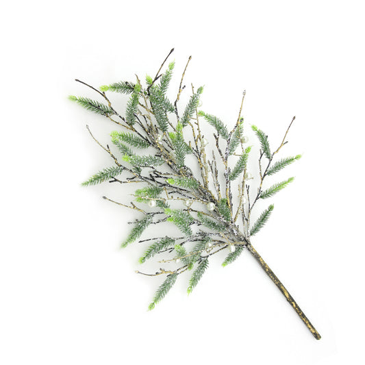Ice Pine with Pearl Spray Green Gold