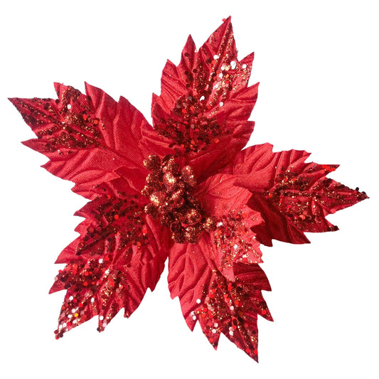 Poinsettia Red Jagged Edge