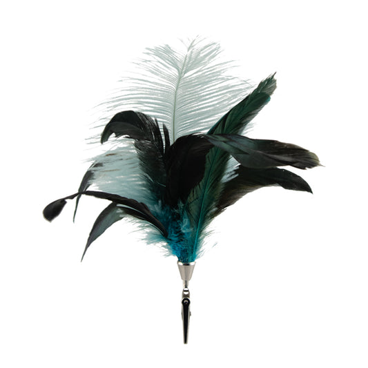 Plume Teal Grey Clip o
