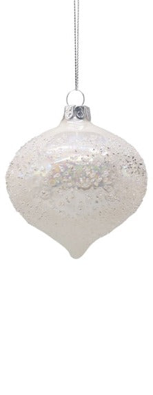 Pearl Glass Drop Bauble