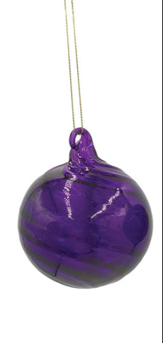 Purple Glass Bauble