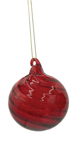 Glass Bauble Red