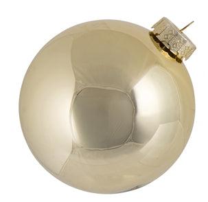 Glass Bauble Champagne 10cm