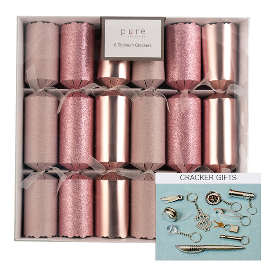 Platinum Cracker Box 6 Pink and Rose Gold