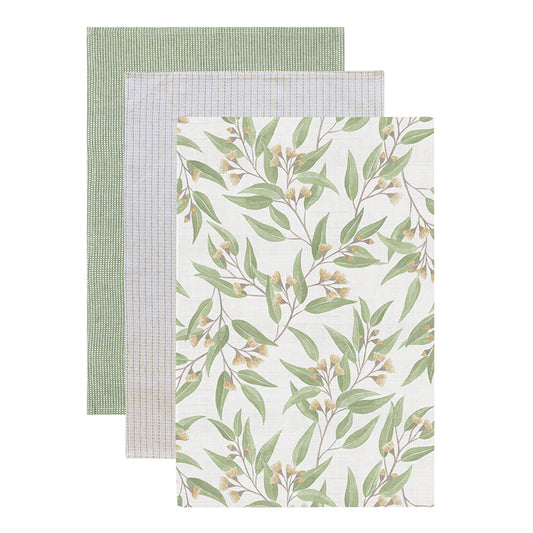 Flowering Gum Teatowel Pack 3