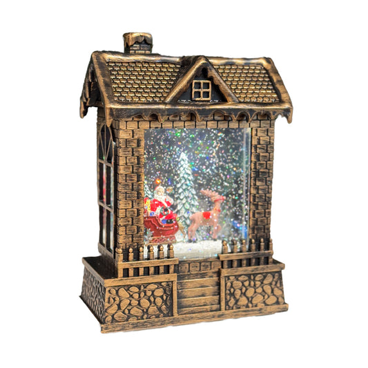 Snow Lantern LED Bronze House
