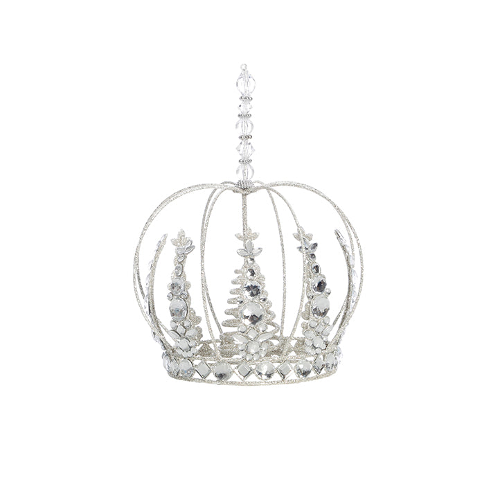 Metal Silver Crown Tree Topper