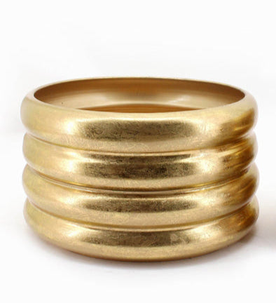 Metal Ribbed Tree Pot Large