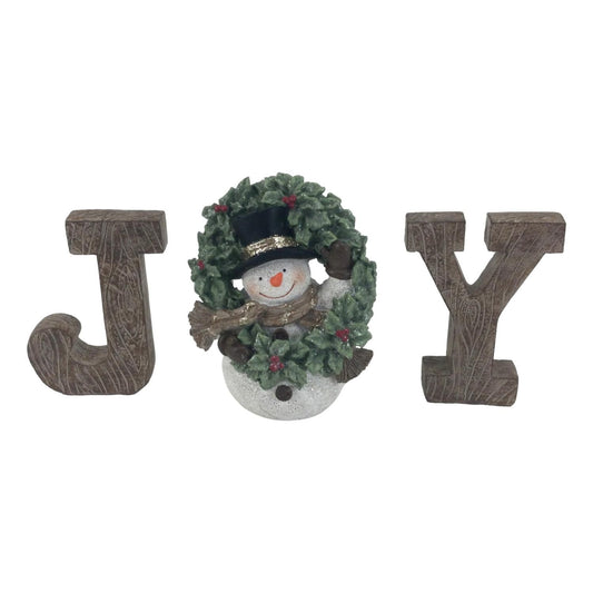 Joy Snowman Letters