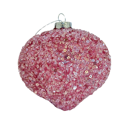 Pink Crystal Drop Bauble