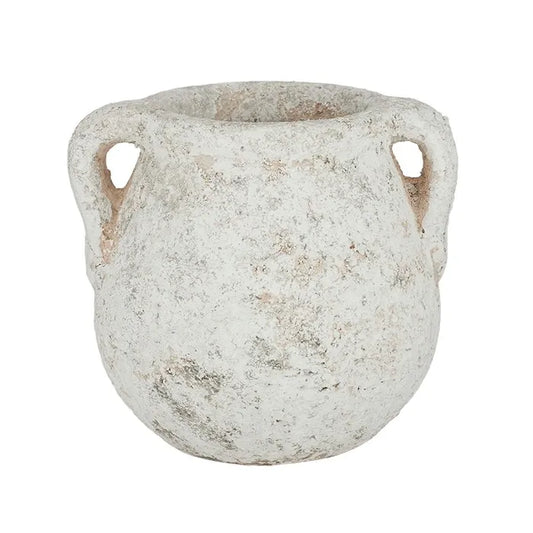 Pompei Ceramic Urn Small White