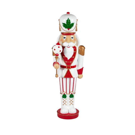 Nutcracker Red White 121cm Led