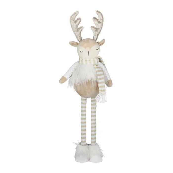 Reindeer with Extendable Legs 57cm Beige