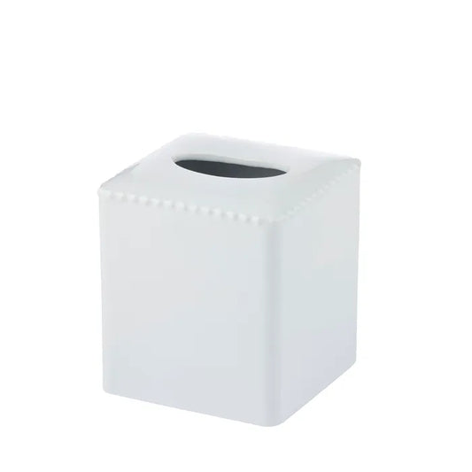 Maeve Ceramic Tissue Box Cover White