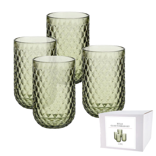 Bulle Glass Tumbler set 4 Green
