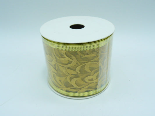 Gold Wired Ribbon 10mtrs