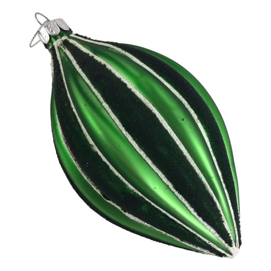 Green Striped Long Drop