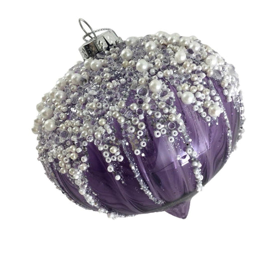Mauve Drop Bauble