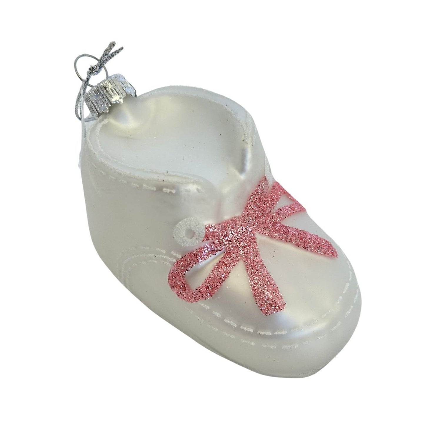 Pink Baby Bootie Bauble