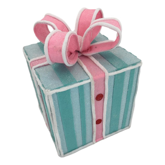 Blue Pink Bow Gift Bow