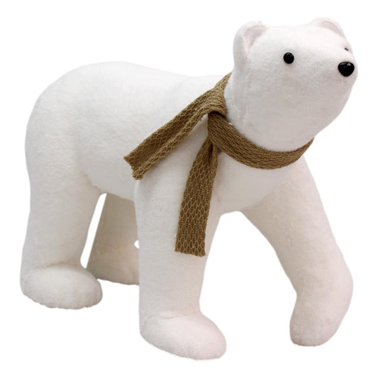 53CM White Walking Bear