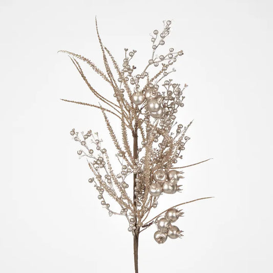 Champagne Berry & Nut Spray 20cm