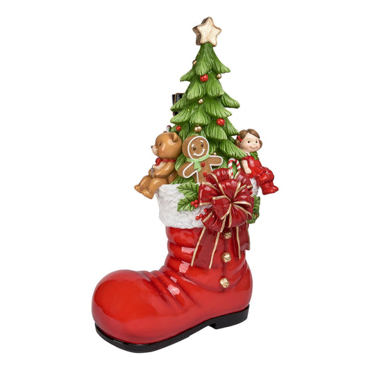 Led Red Santa Boot 90cm